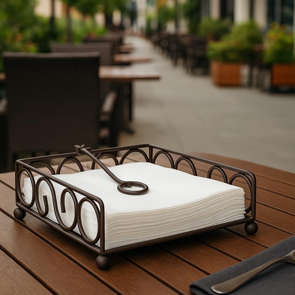 Craft Mshopr Double S Shaped Wrought Iron Tissue roll Holder One-Handed Tear Paper | Tissue Paper Holder | Paper Towel Holder |